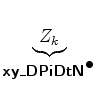 $\displaystyle \underbrace{ Z_{k} }_{ \mbox{{\cmssbx xy\_DPiDtN}}^{\mbox{$\bullet$}} }$