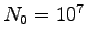 $N_{0}=10^{7}$