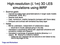 High-Resolution 3D LES