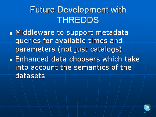 Future Development with THREDDS