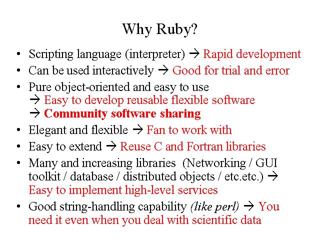 Why Ruby?