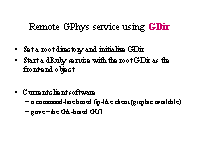Remote GPhys service using GDir