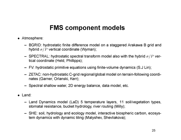 FMS component models