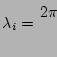 $\displaystyle \lambda_i = \frac{2 \pi $B!J(Bi-1)}{I} \ \
$B!J(Bi=1,2,\cdots,I$B!K(B$