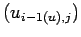 $(u_{i-1(u),j})$