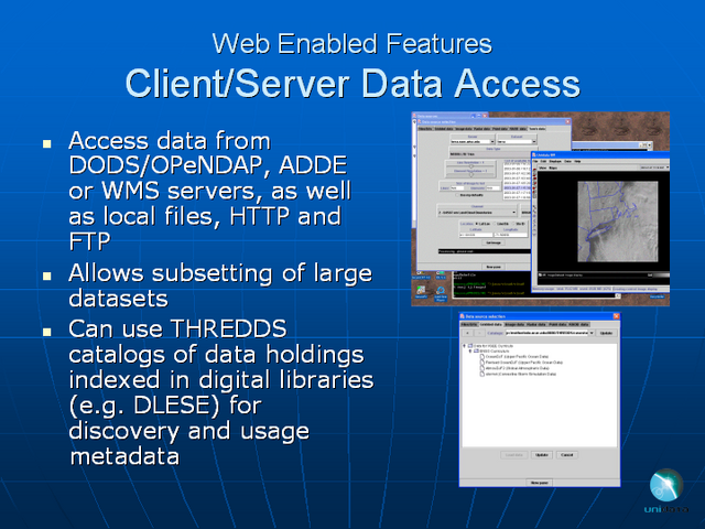 Web Enabled Features Client/Server Data Access