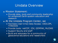Unidata Overview