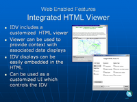 Web Enabled Features Integrated HTML Viewer
