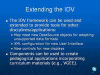 Extending the IDV